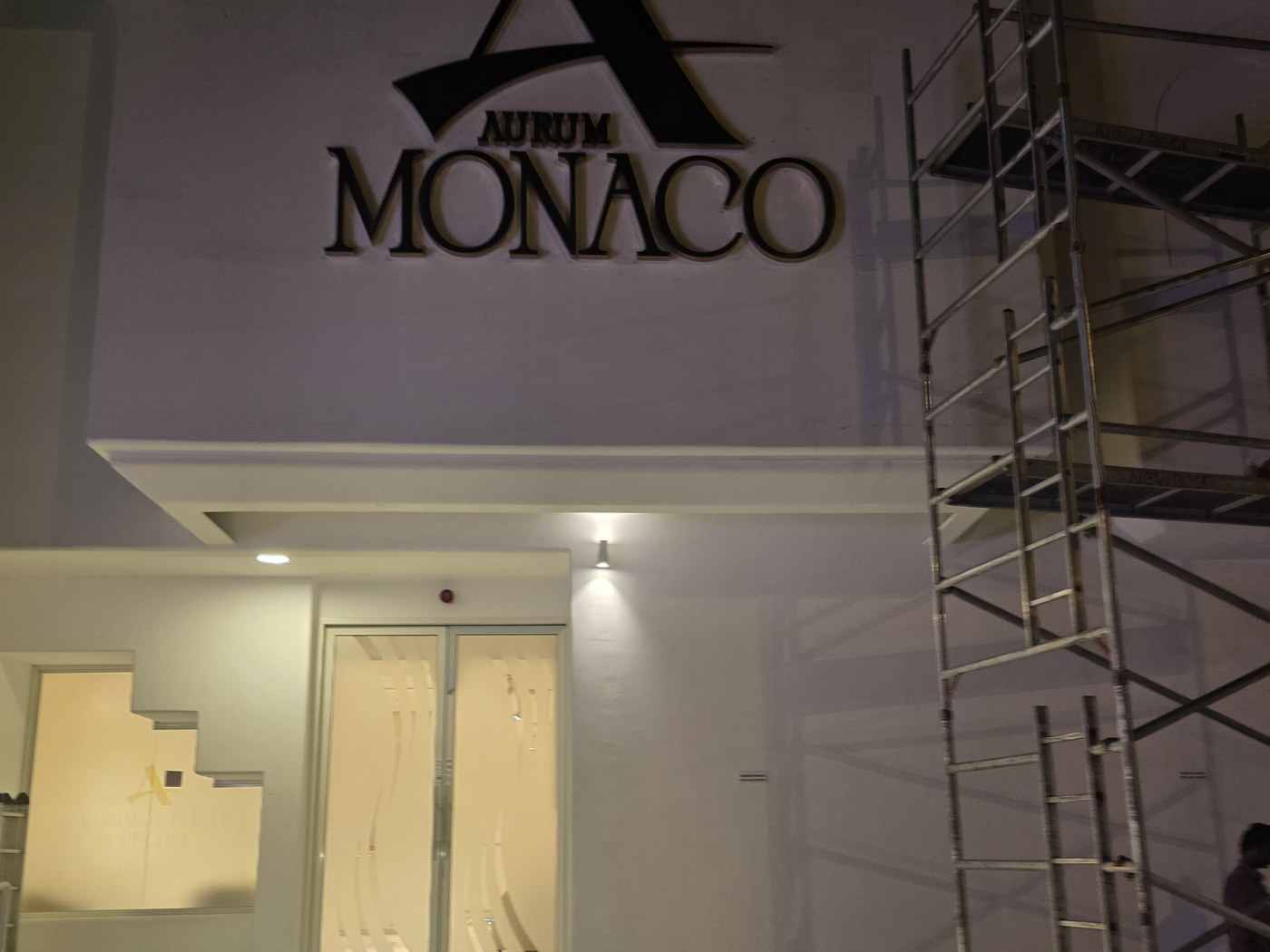 Aluminum and stainless steel signage