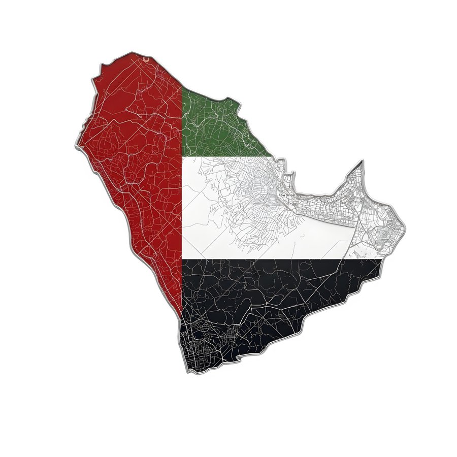 Map of the United Arab Emirates — NJ Creative Zone service coverage